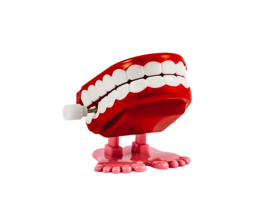 Red chatterbox teeth